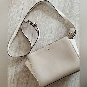 Kate Spade small Crossbody- cream and white